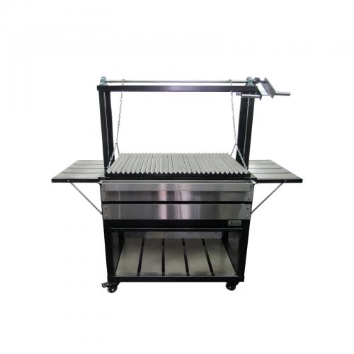 TIPO 17: ASADOR A CARBÓN CON PARRILLA EN ACERO INOXIDABLE